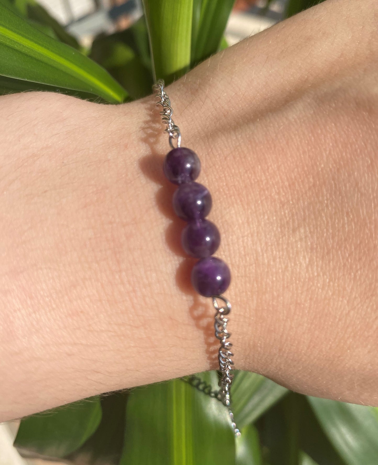 Bracciale catena e perle