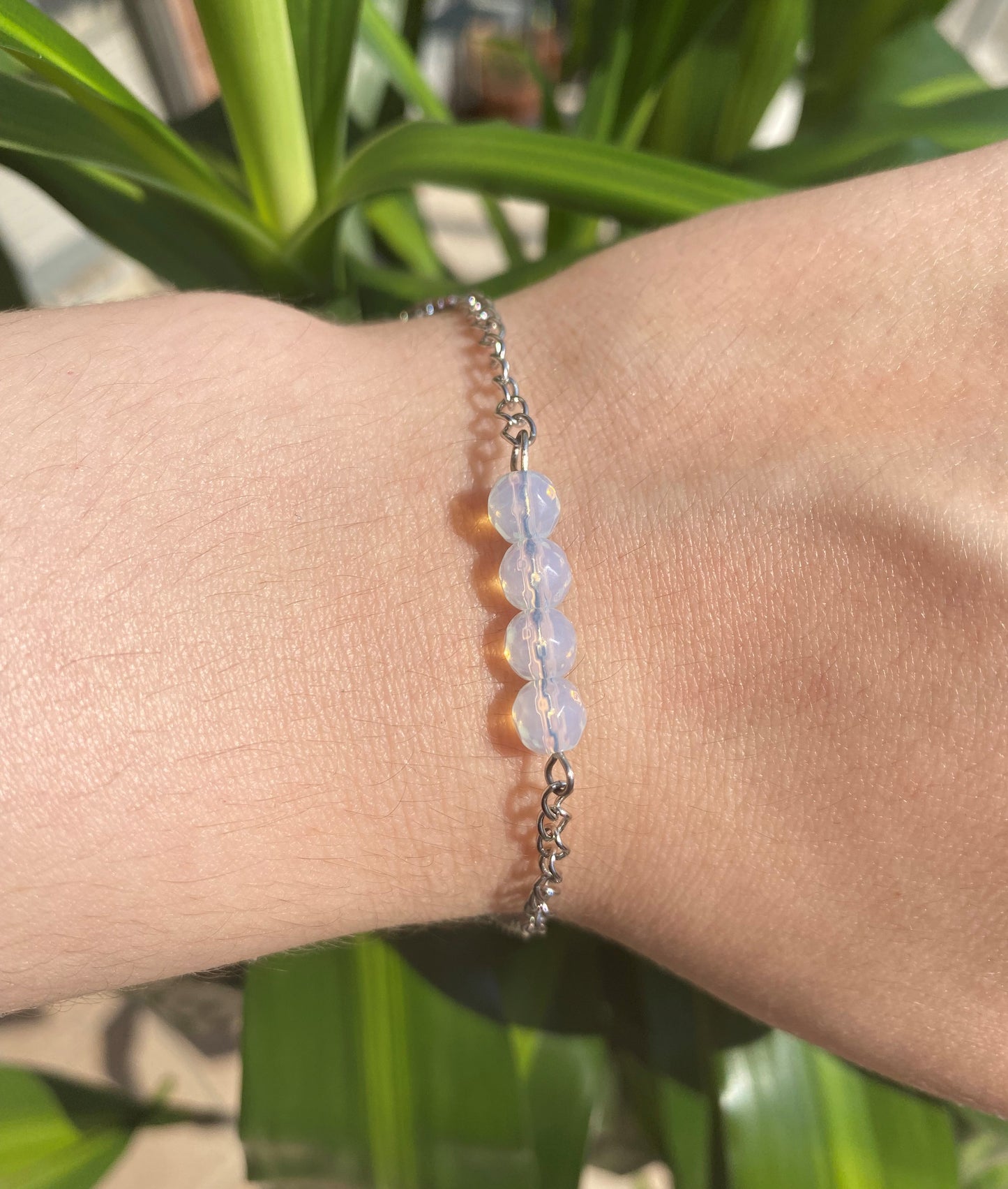 Bracciale catena e perle