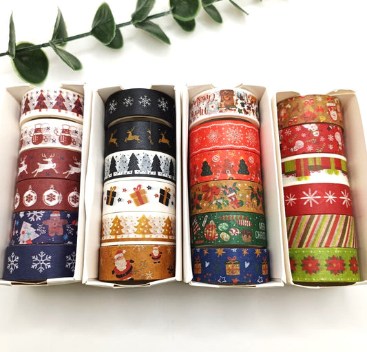 Set scatola washi tape natalizi