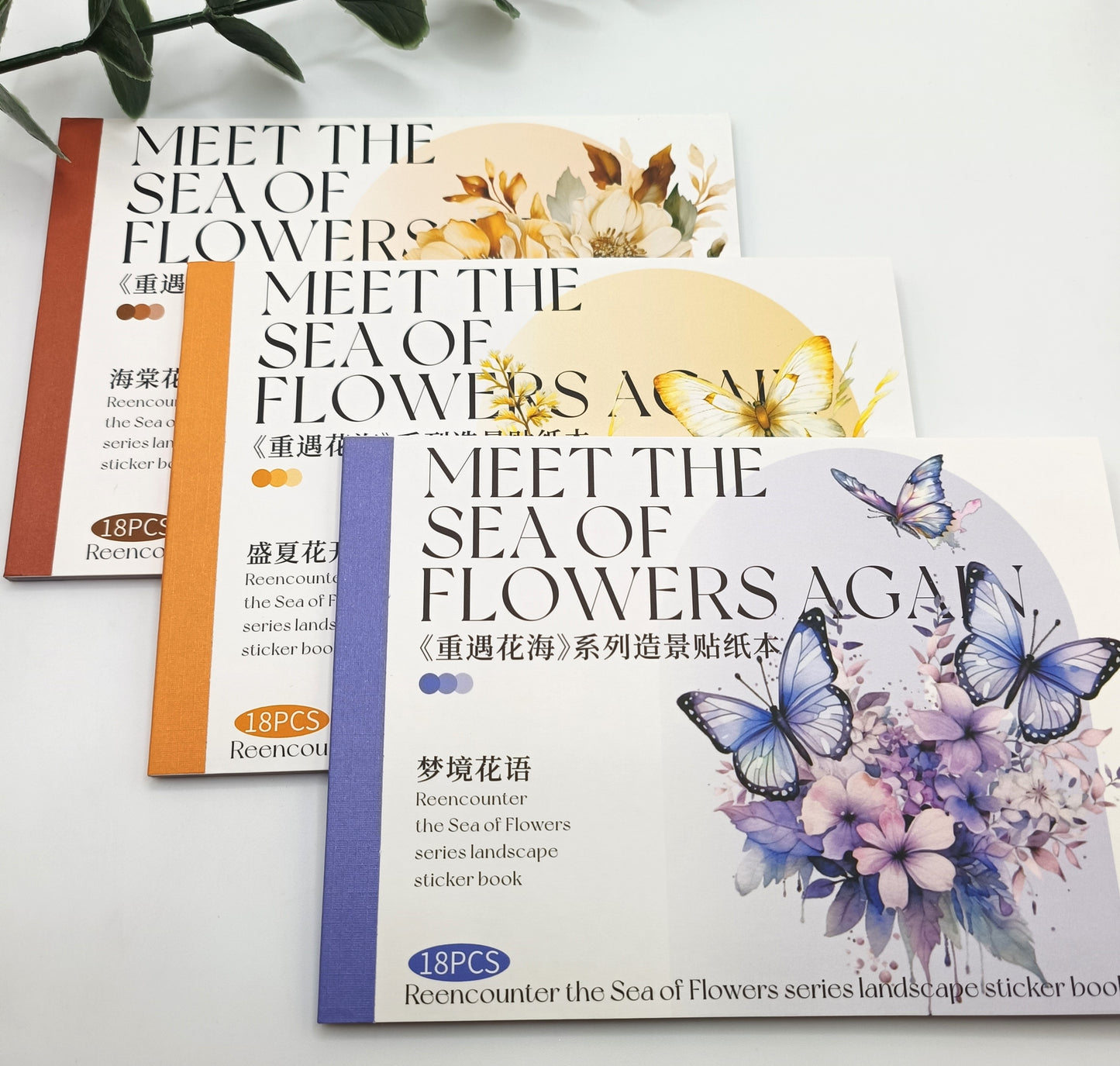 Libro stickers ''meet the sea of flowers again''