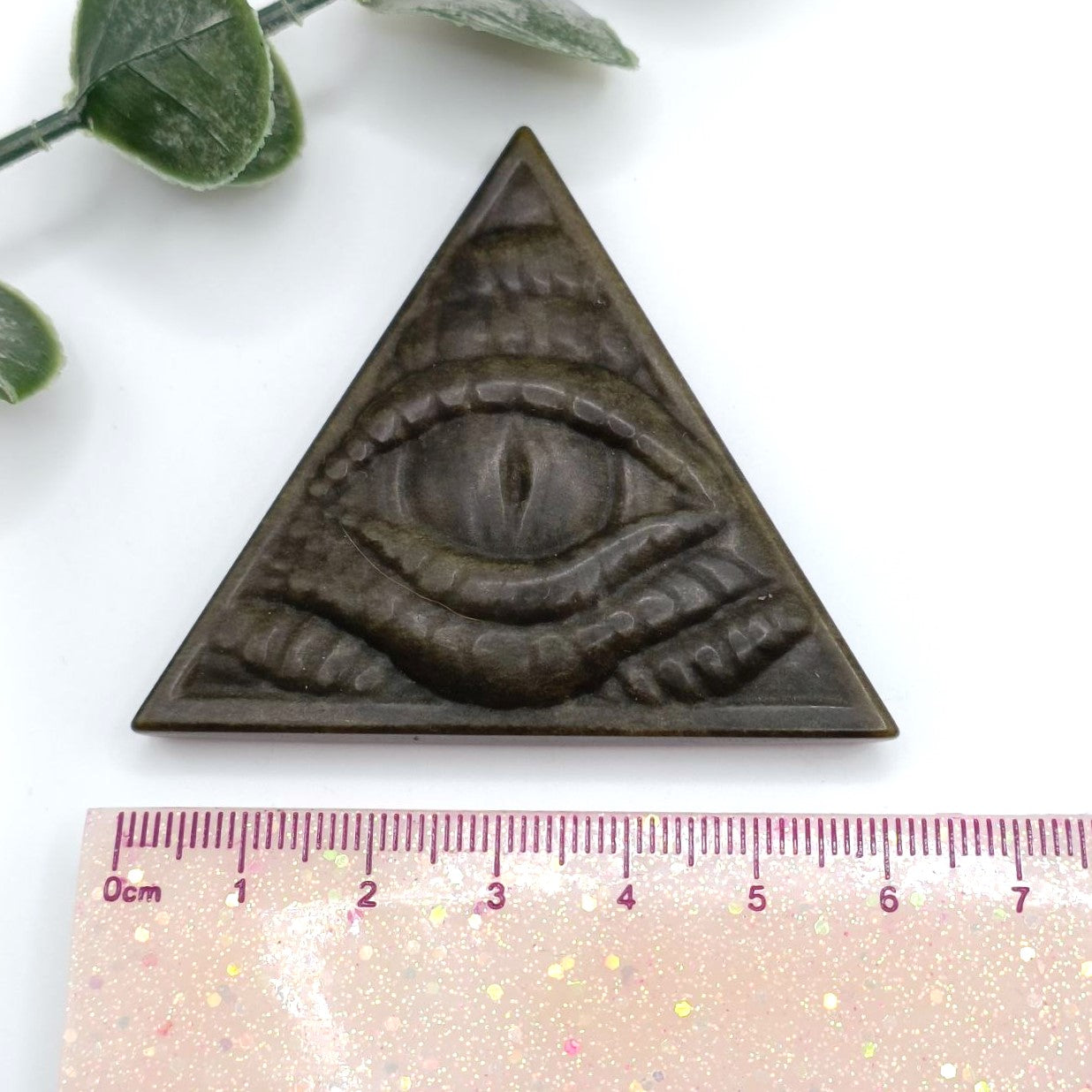 Piramide occhio rettile in Ossidiana