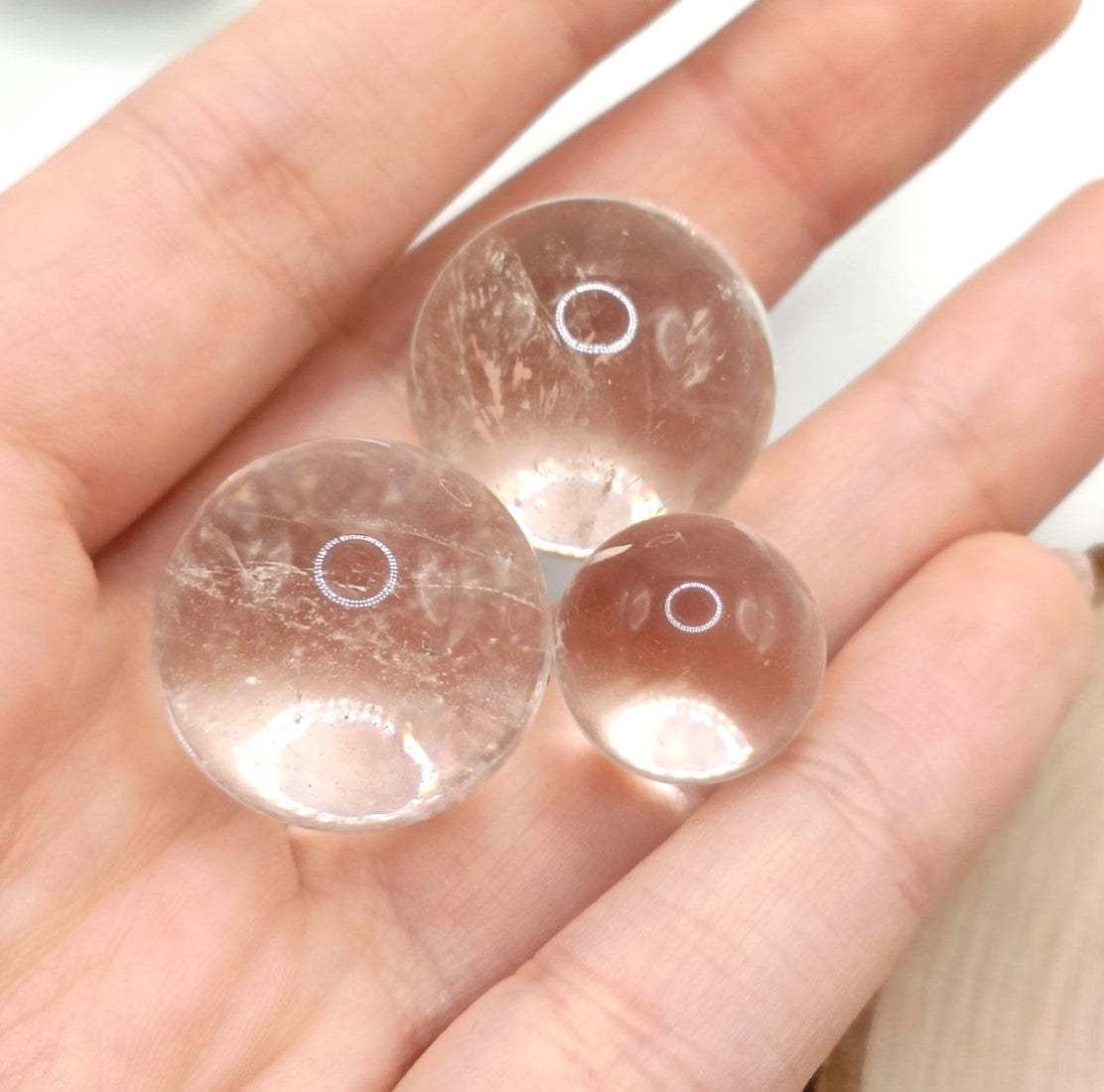 Mini sfere in varie pietre
