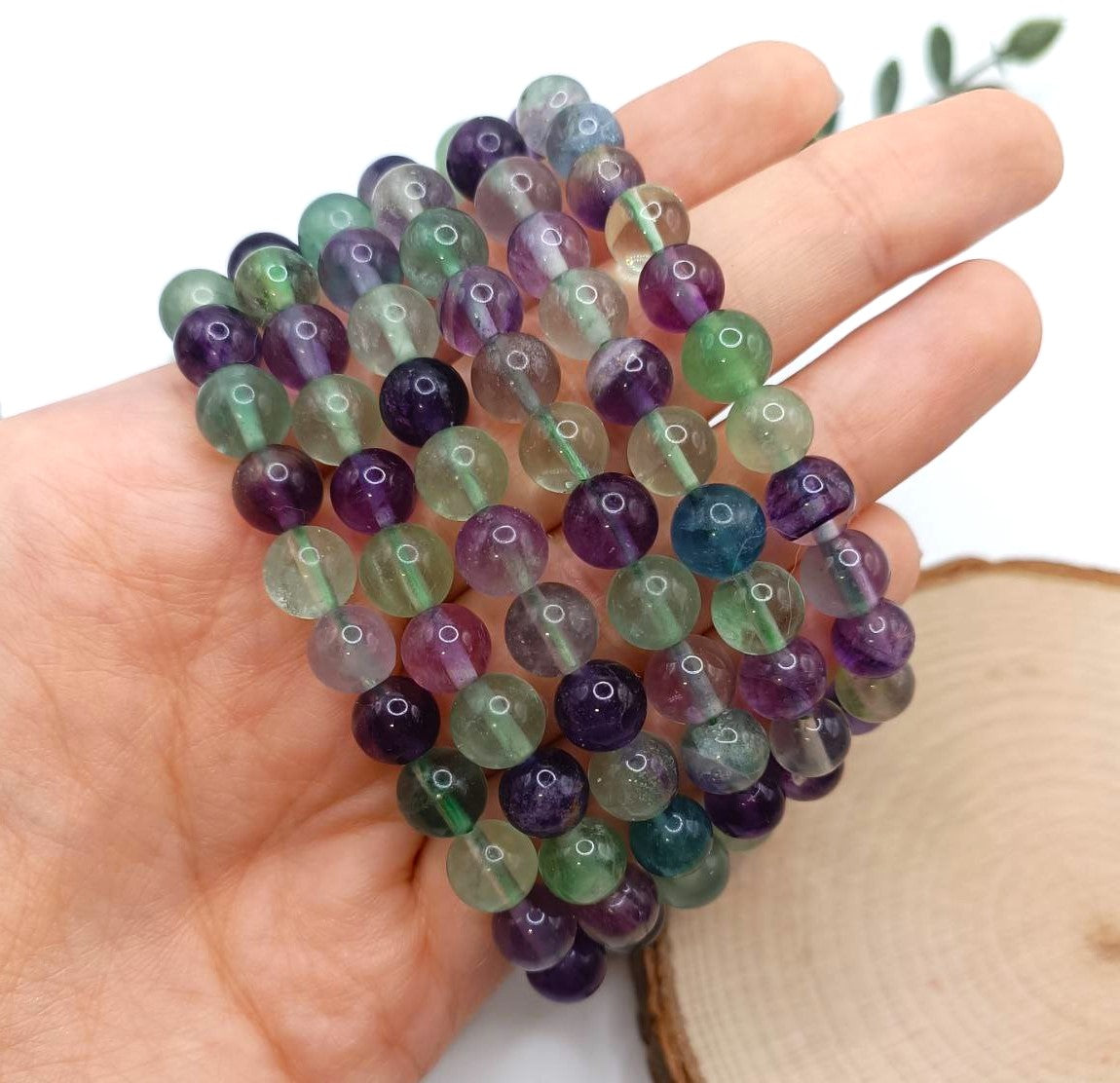 Bracciale perle in Fluorite