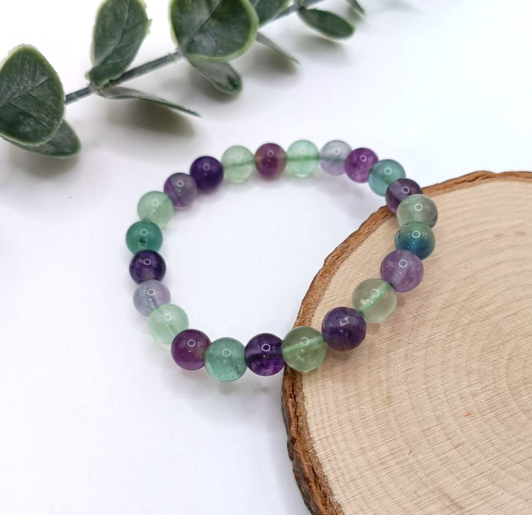 Bracciale perle in Fluorite