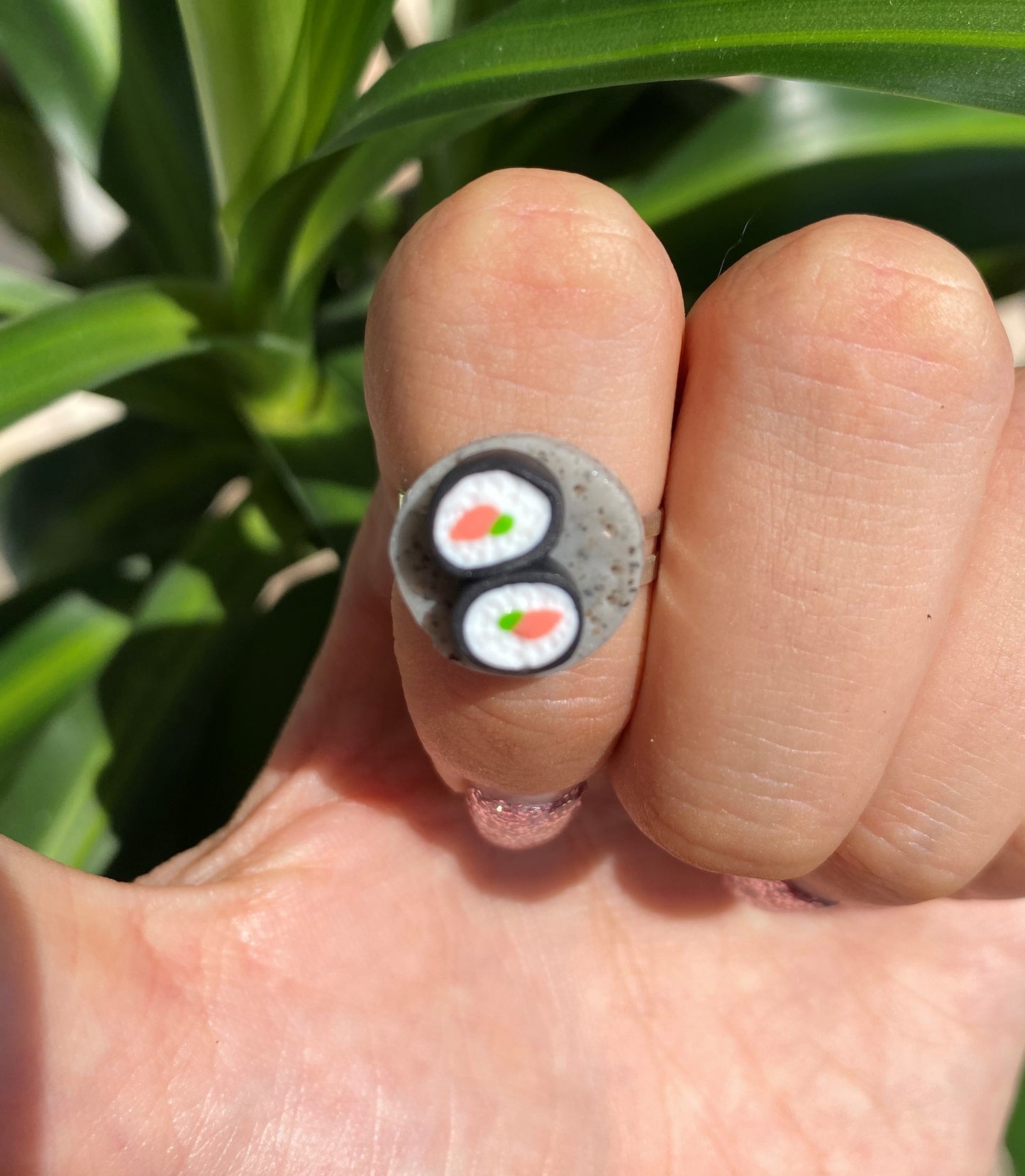 Anello in fimo Sushi