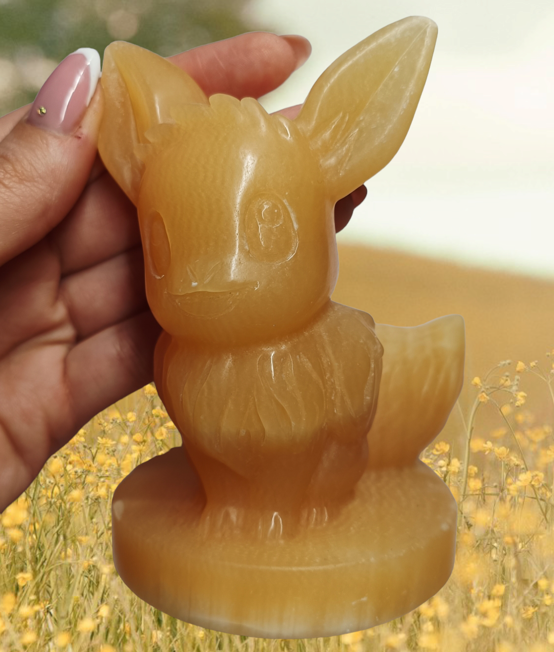 Eevee GIGANTE in Calcite gialla